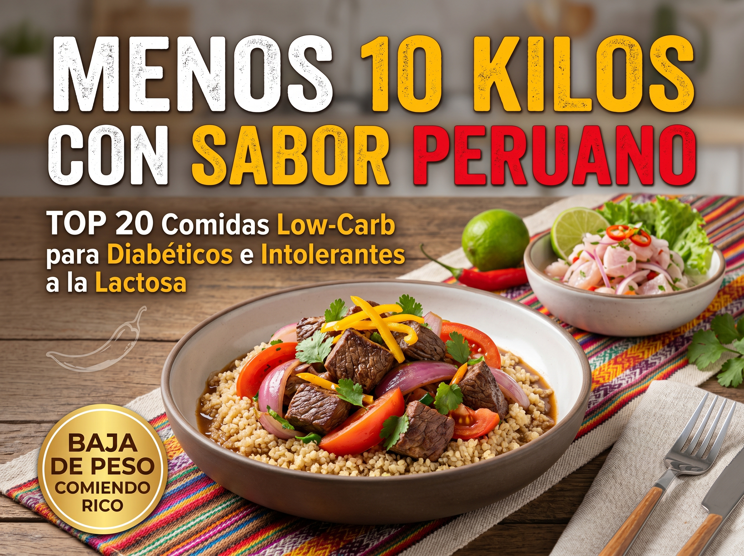 Menos 10 Kilos con Sabor Peruano Keto